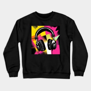 Retro Headphones Crewneck Sweatshirt